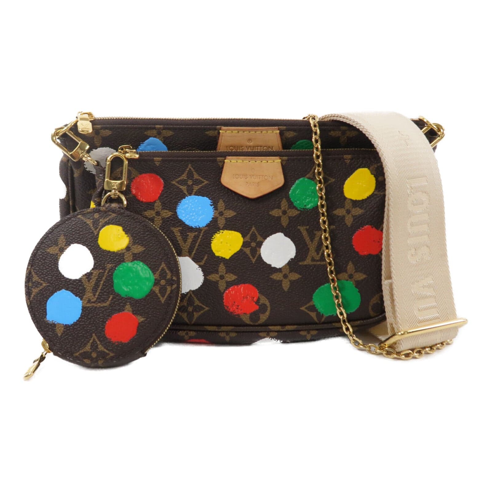 LOUIS VUITTON Multi Pochette M46385 2-Way Bag Coated Canvas