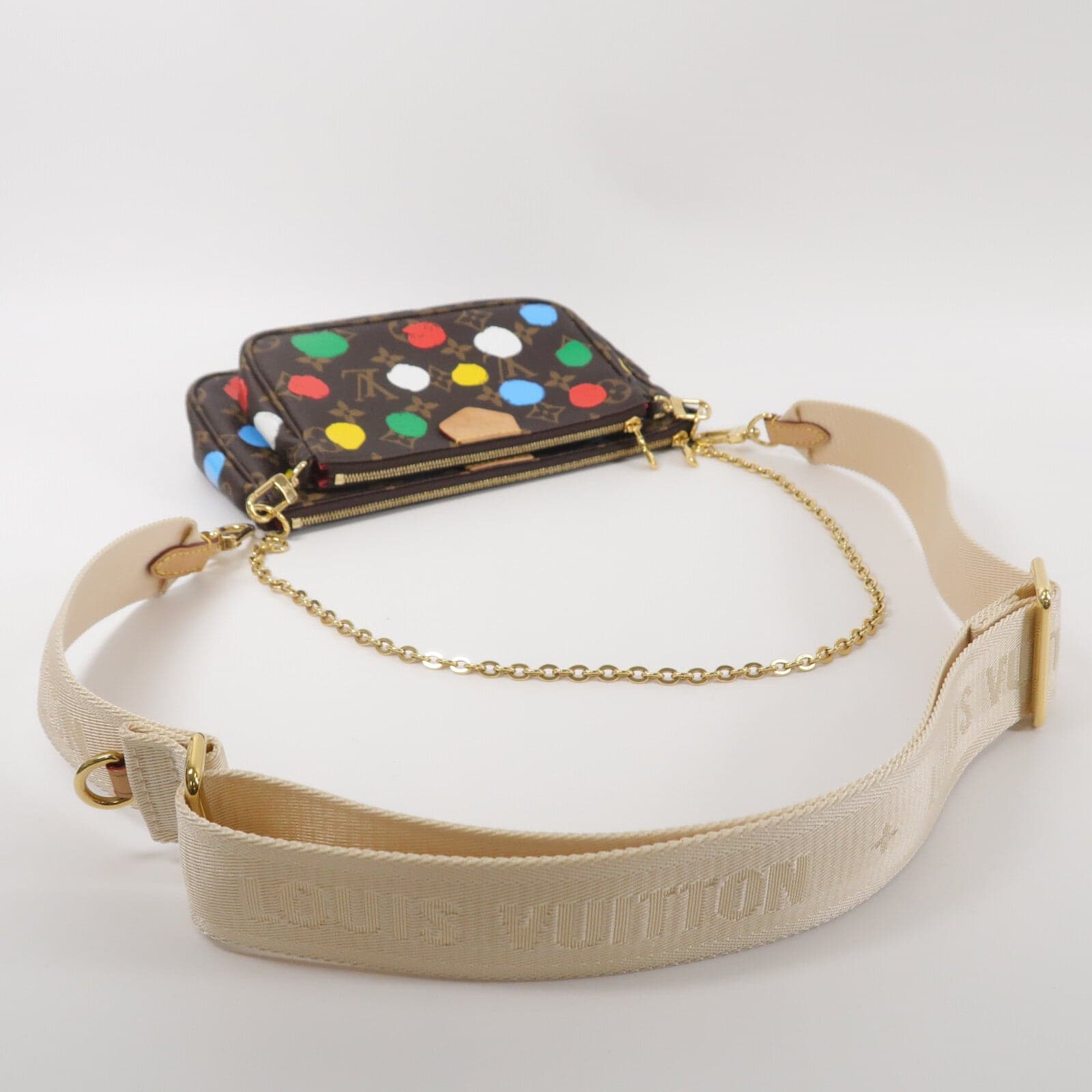 LOUIS VUITTON Multi Pochette M46385 2-Way Bag Coated Canvas