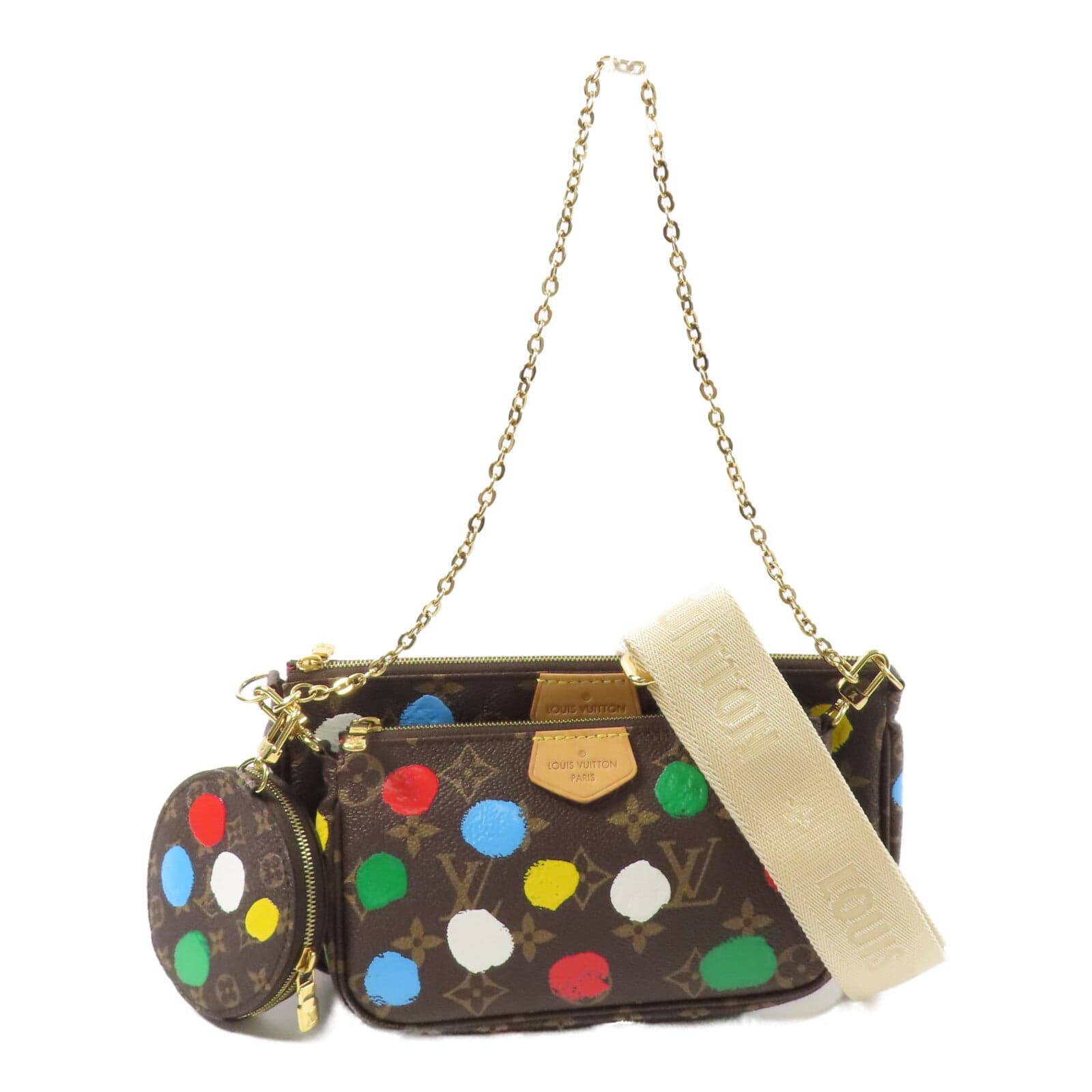 LOUIS VUITTON Multi Pochette M46385 2-Way Bag Coated Canvas
