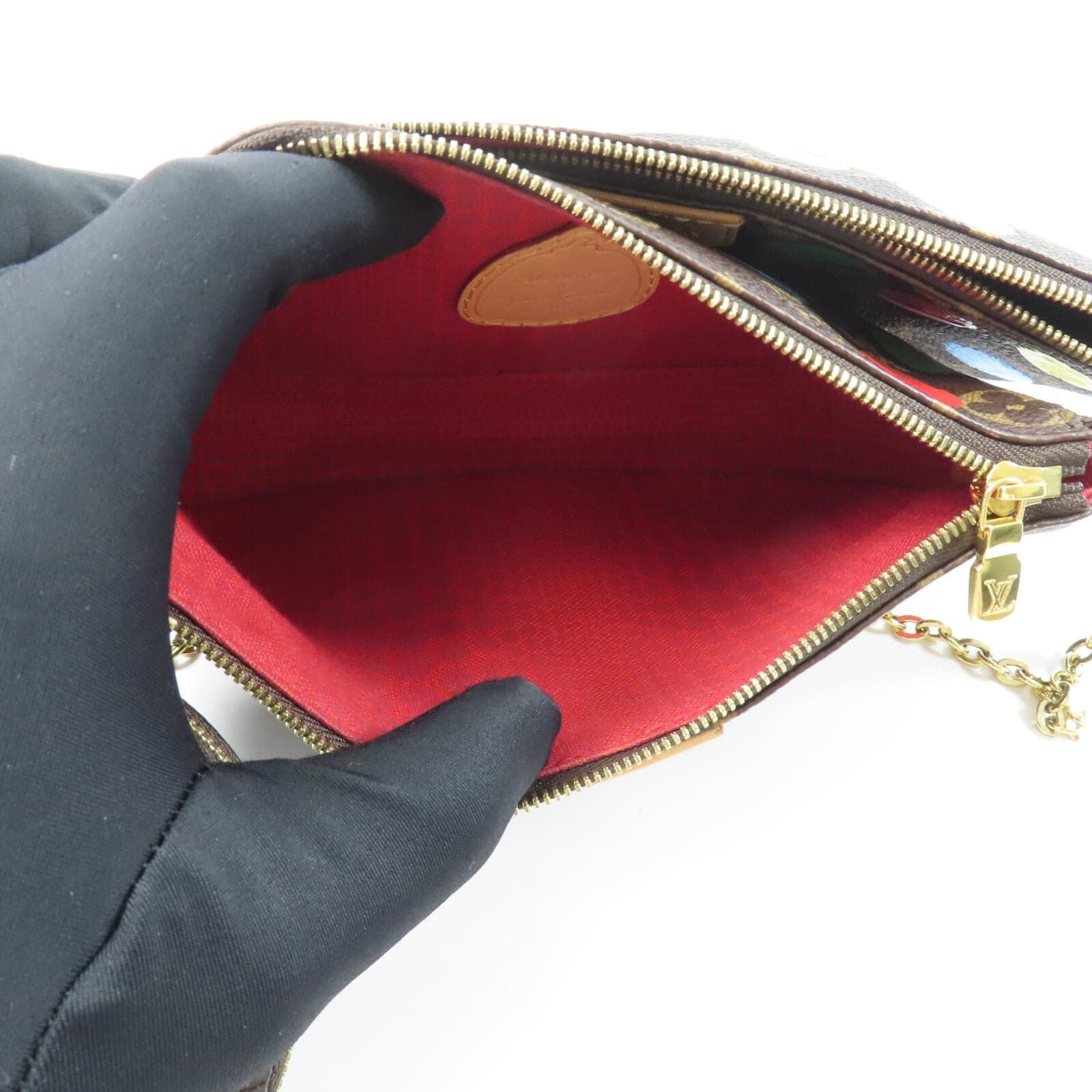 LOUIS VUITTON Multi Pochette M46385 2-Way Bag Coated Canvas