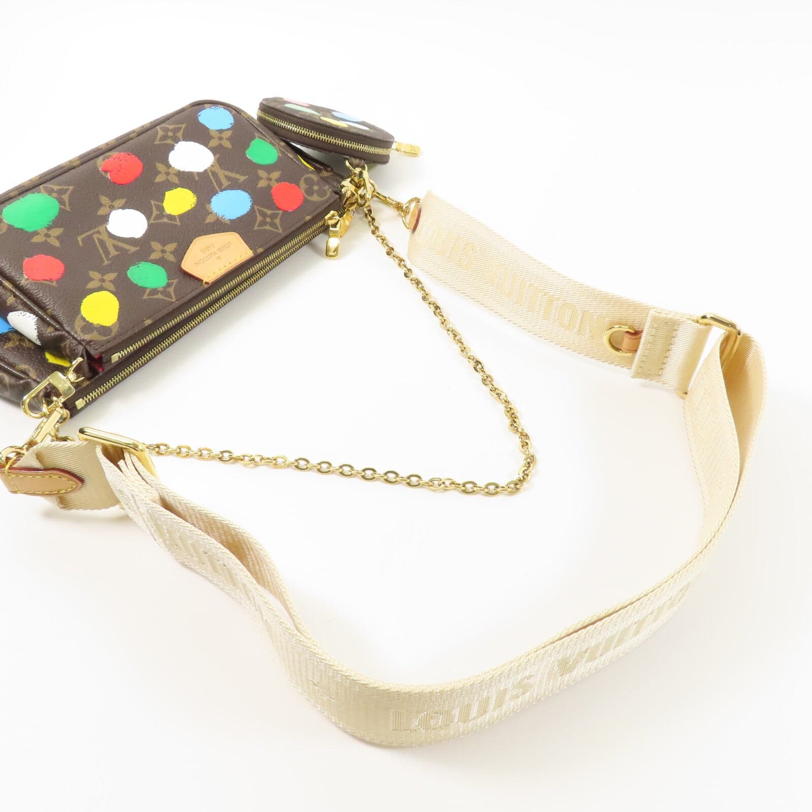 LOUIS VUITTON Multi Pochette M46385 2-Way Bag Coated Canvas