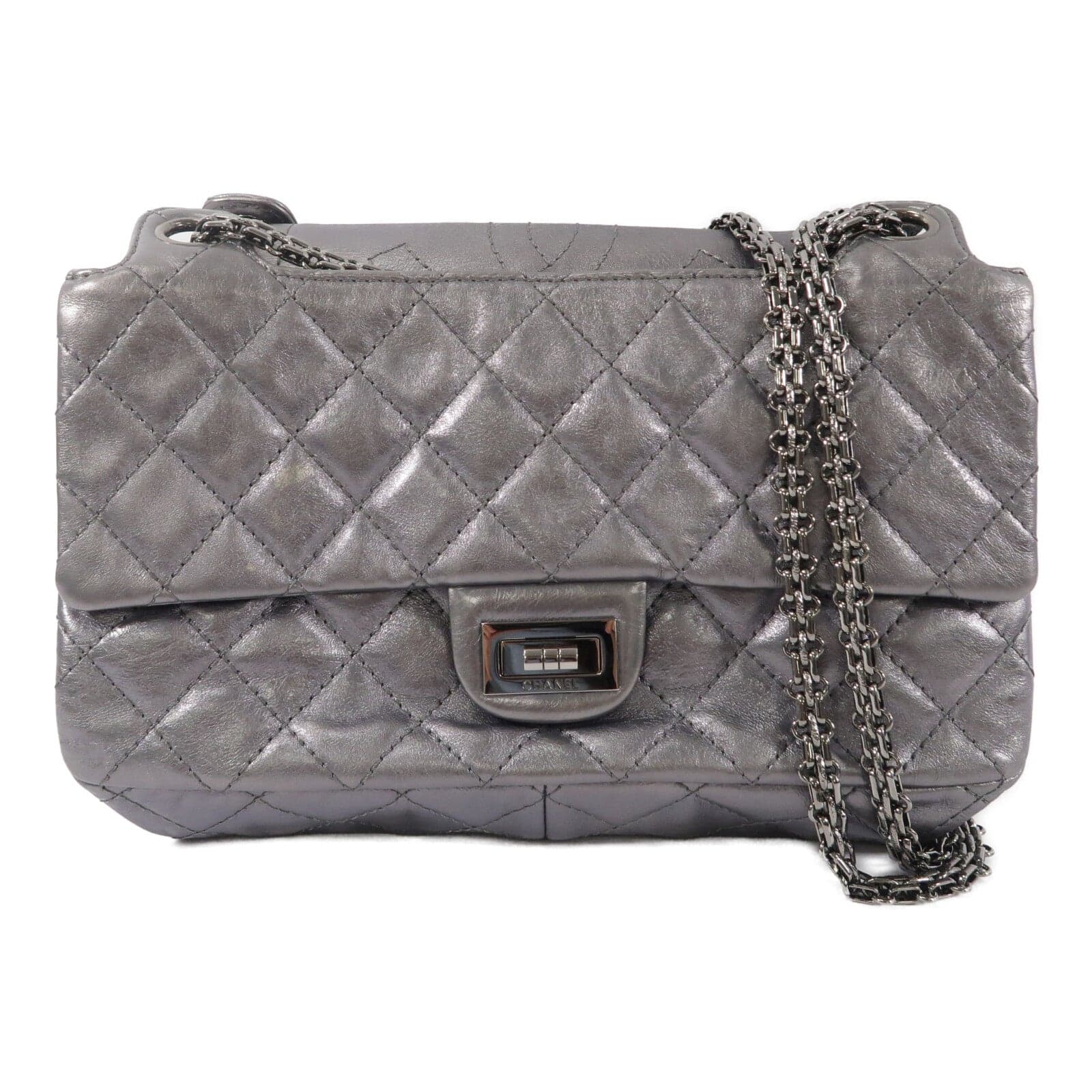 LOUIS VUITTON 2.55 Shoulder Bag Calfskin
