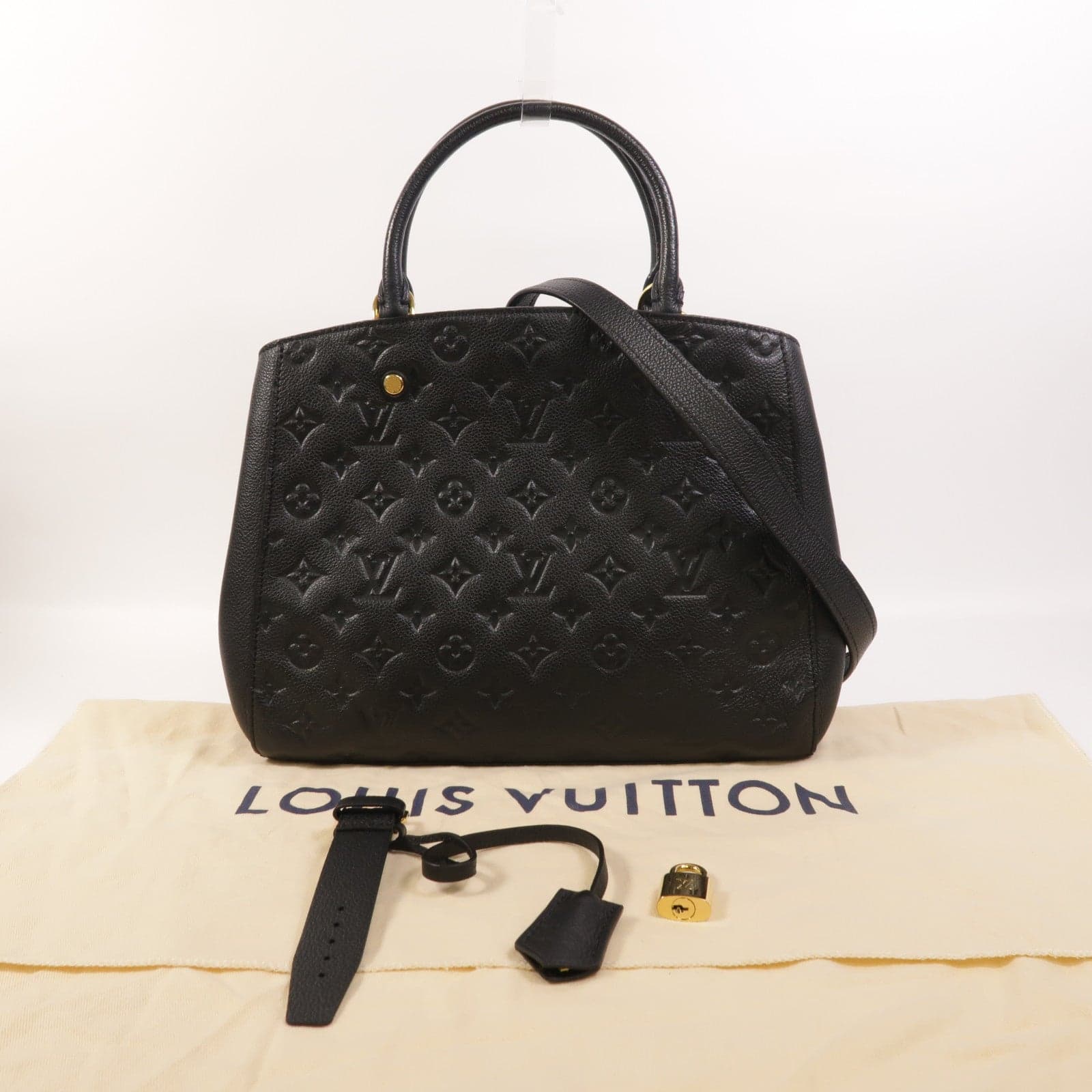 LOUIS VUITTON Montaigne M41048 2-Way Bag Calfskin