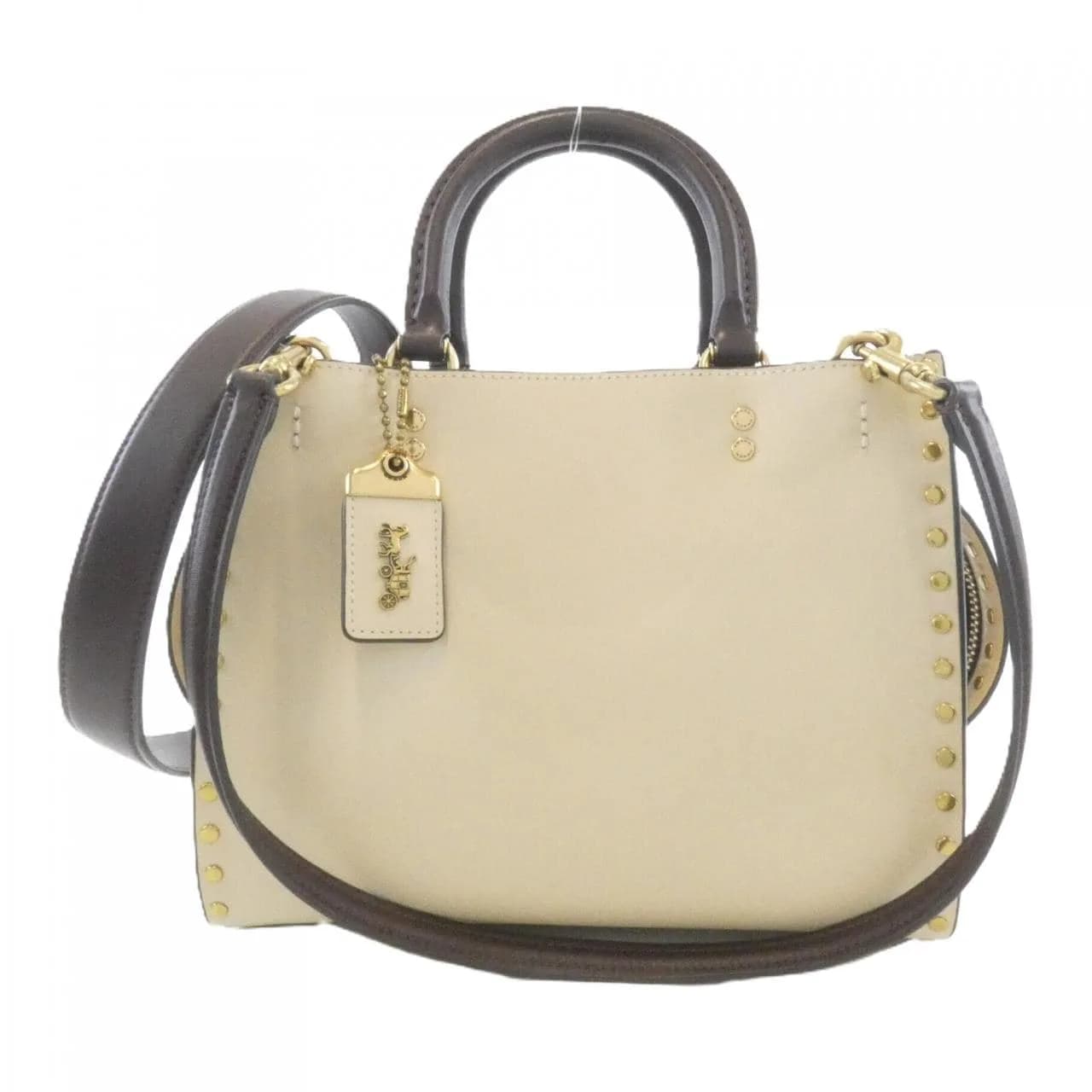 COACH CC380 Handbag Leather