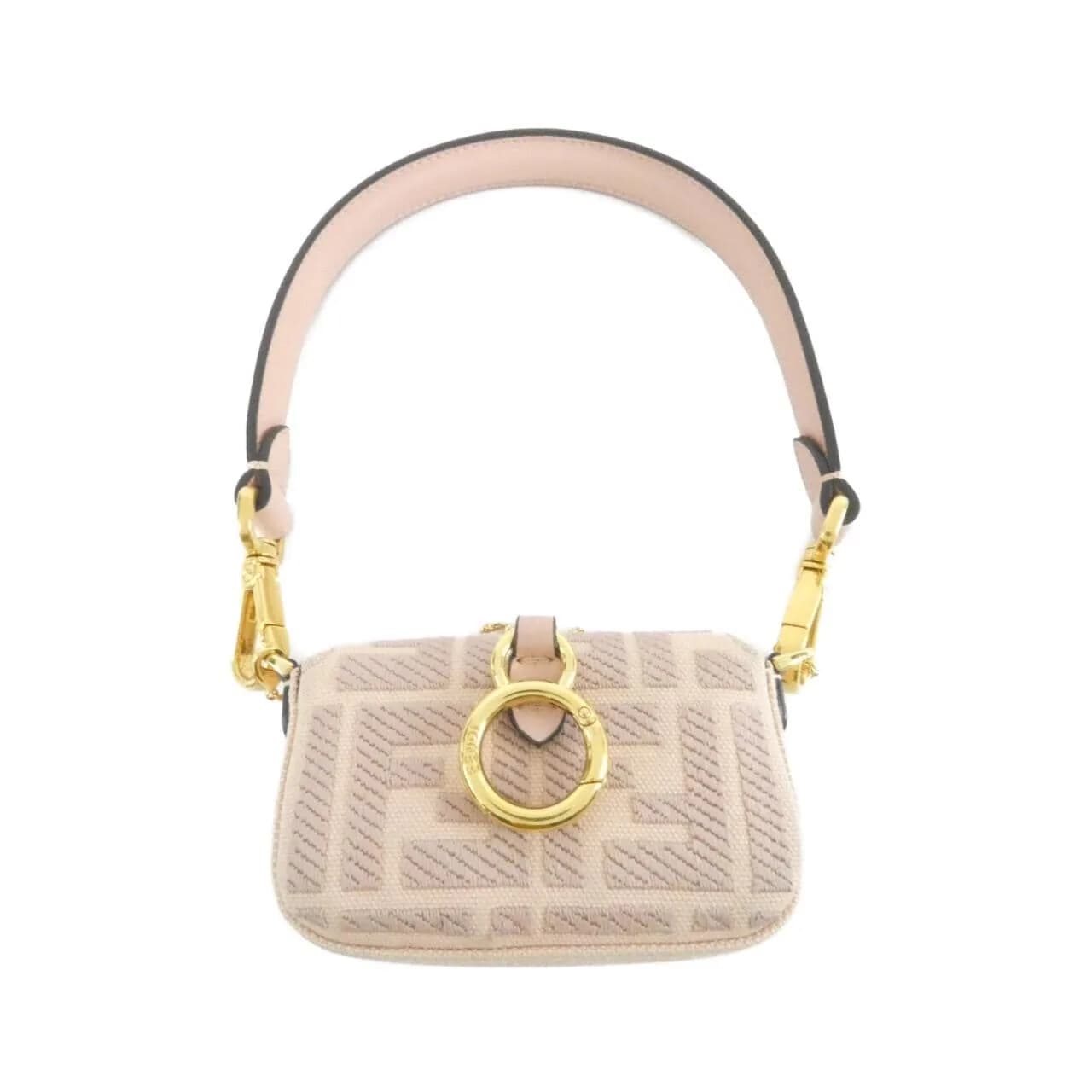 FENDI Baguette 7AS045 A9P6 Key Case Canvas