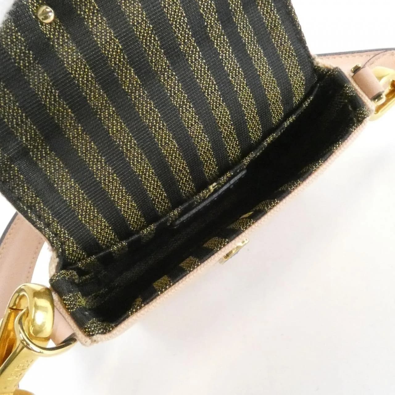FENDI Baguette 7AS045 A9P6 Key Case Canvas
