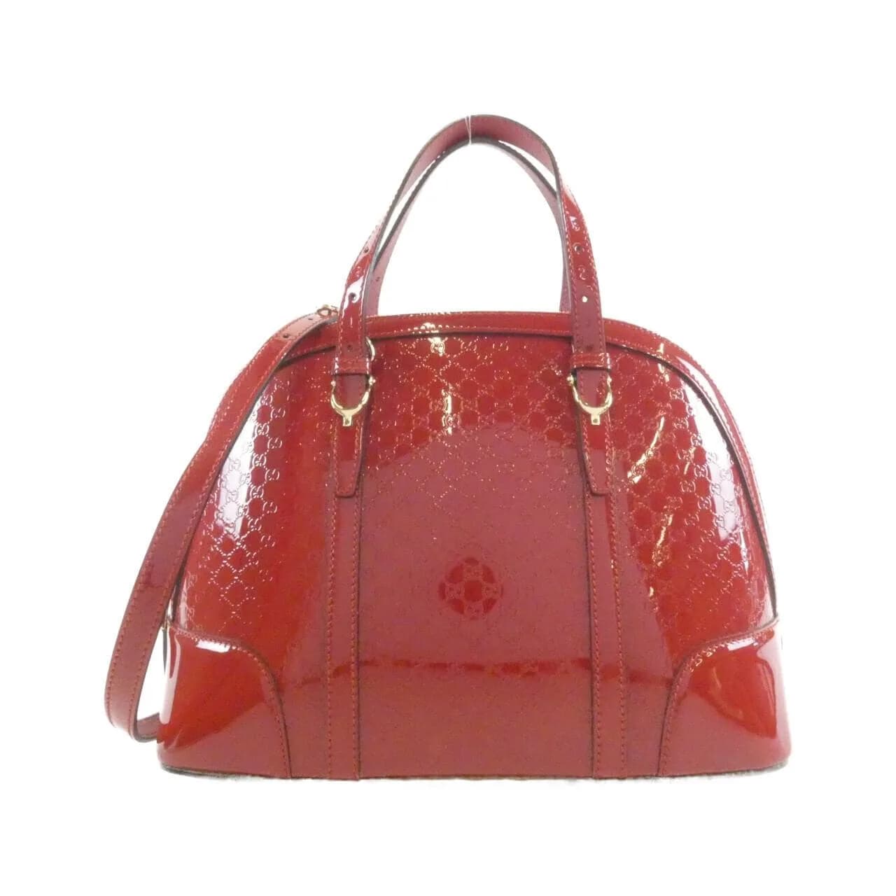 GUCCI 309617 AV12G Handbag Patent Leather