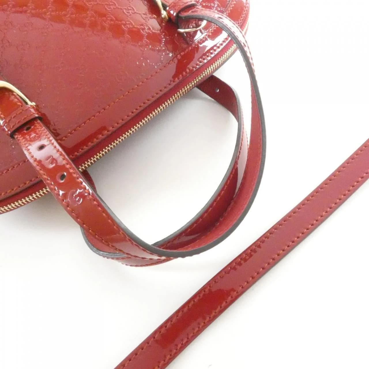 GUCCI 309617 AV12G Handbag Patent Leather