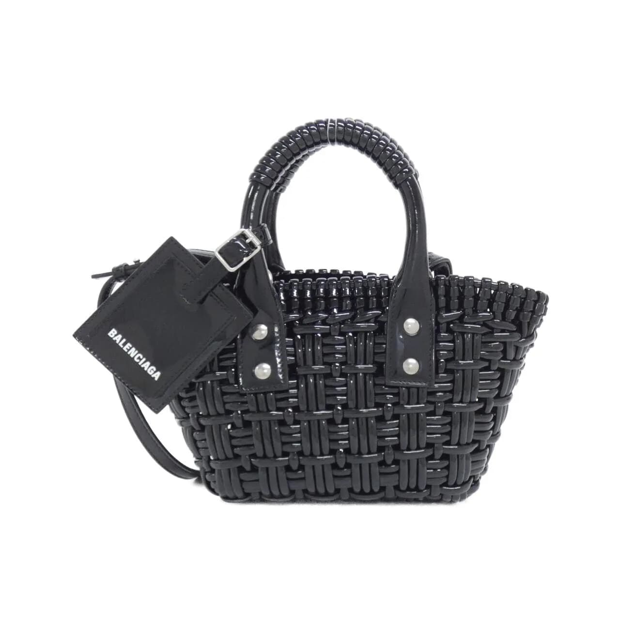 BALENCIAGA Bistro 678028 2IE2Y Handbag Patent Leather