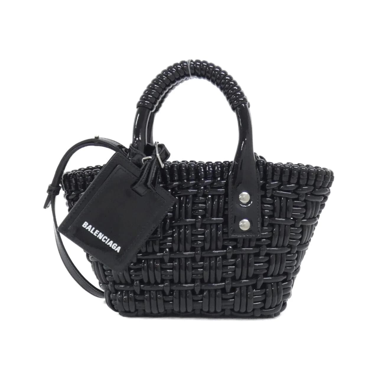 BALENCIAGA Bistro 678028 2IE2Y Handbag Patent Leather