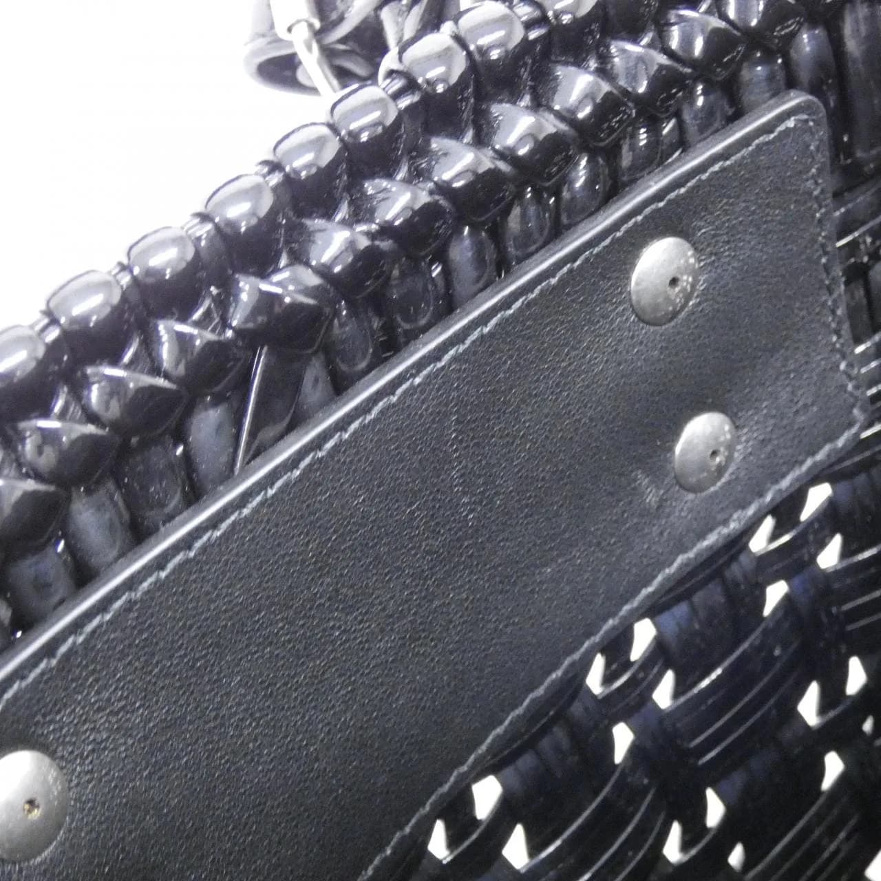 BALENCIAGA Bistro 678028 2IE2Y Handbag Patent Leather