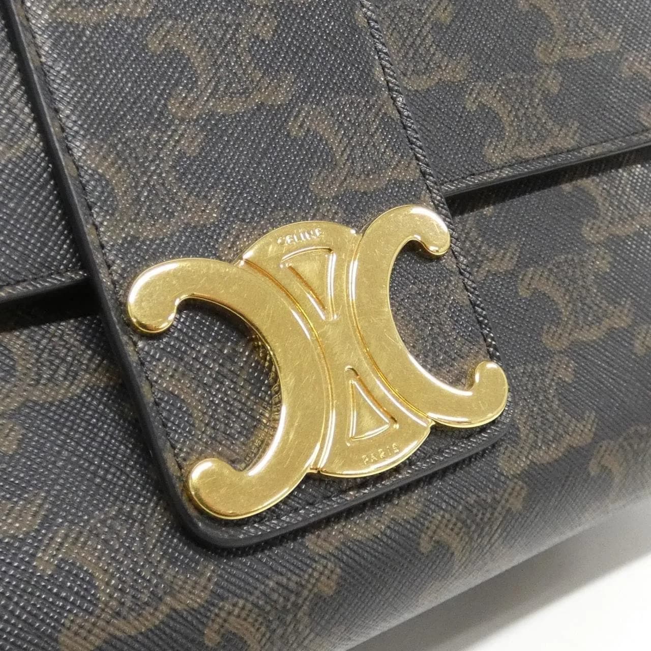 CELINE 115852FRH Shoulder Canvas