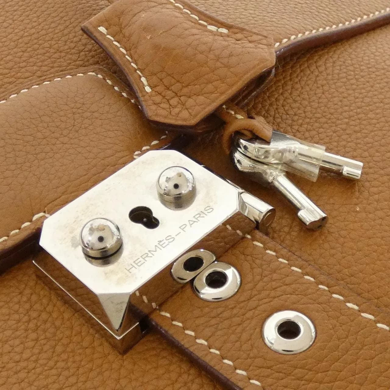 HERMES 029966CK Handbag Clemence