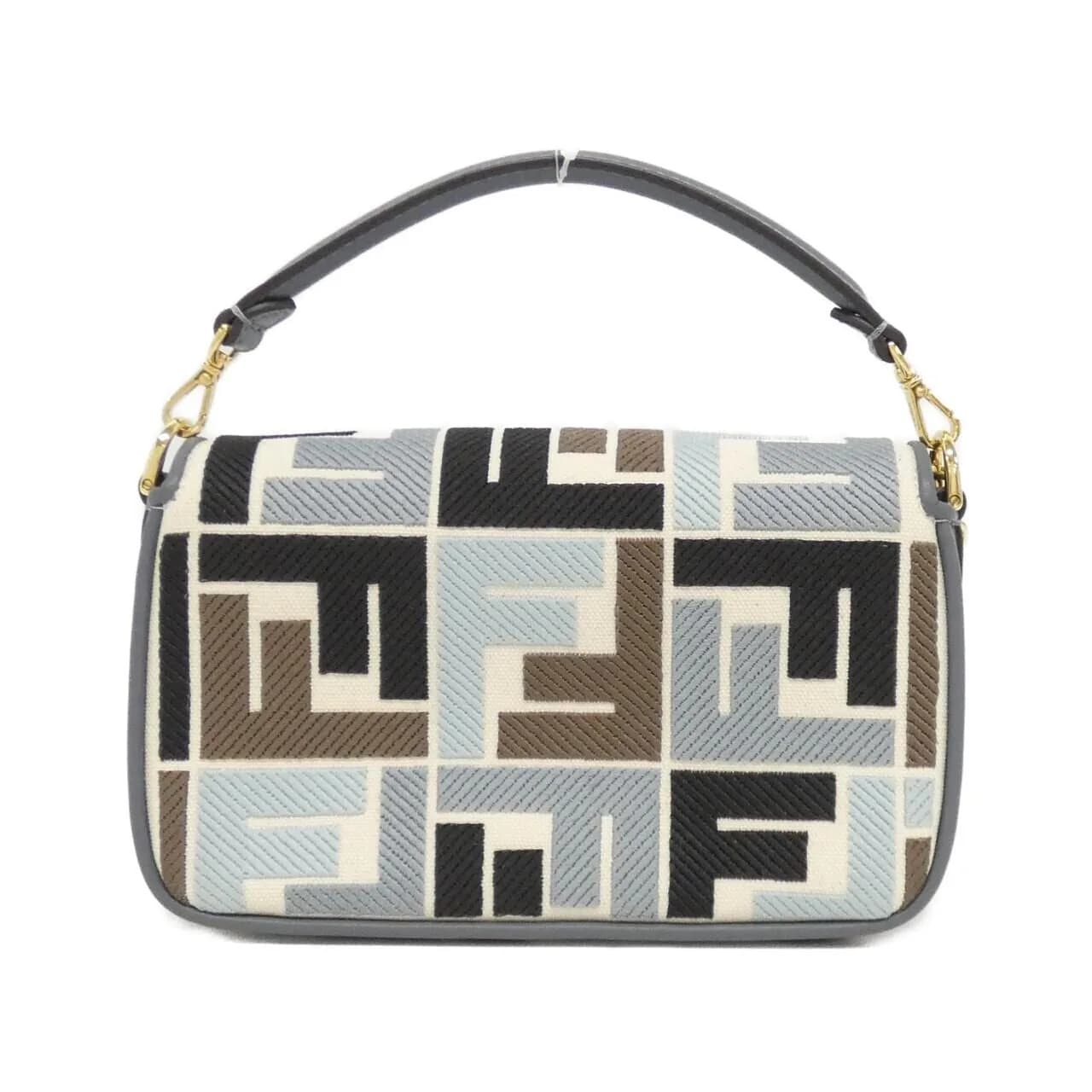 FENDI Baguette 8BS017 ARC2 Handbag Canvas