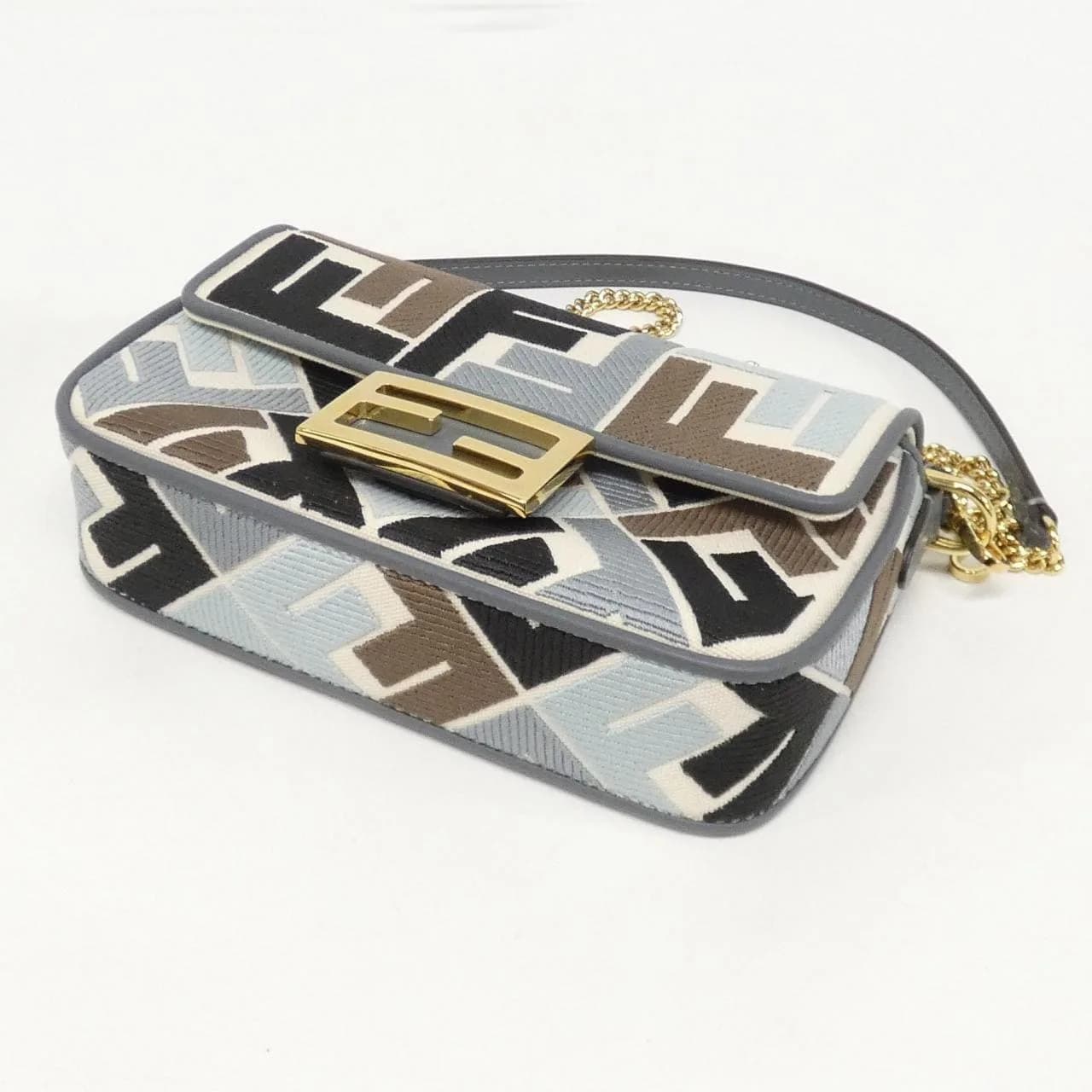 FENDI Baguette 8BS017 ARC2 Handbag Canvas