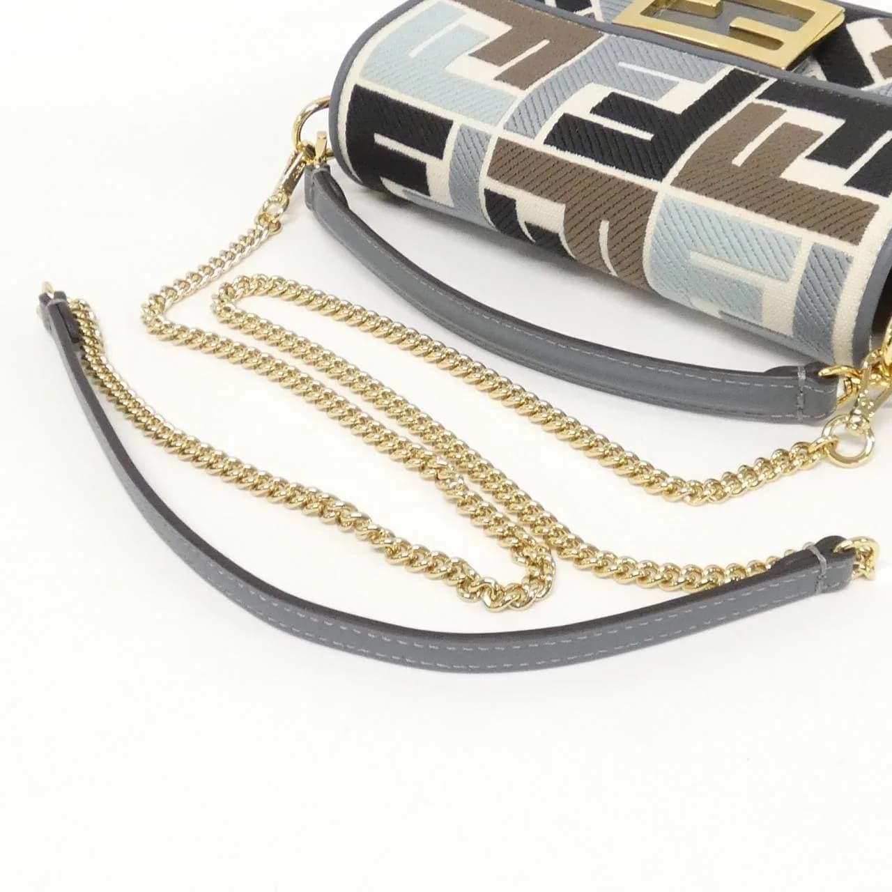 FENDI Baguette 8BS017 ARC2 Handbag Canvas