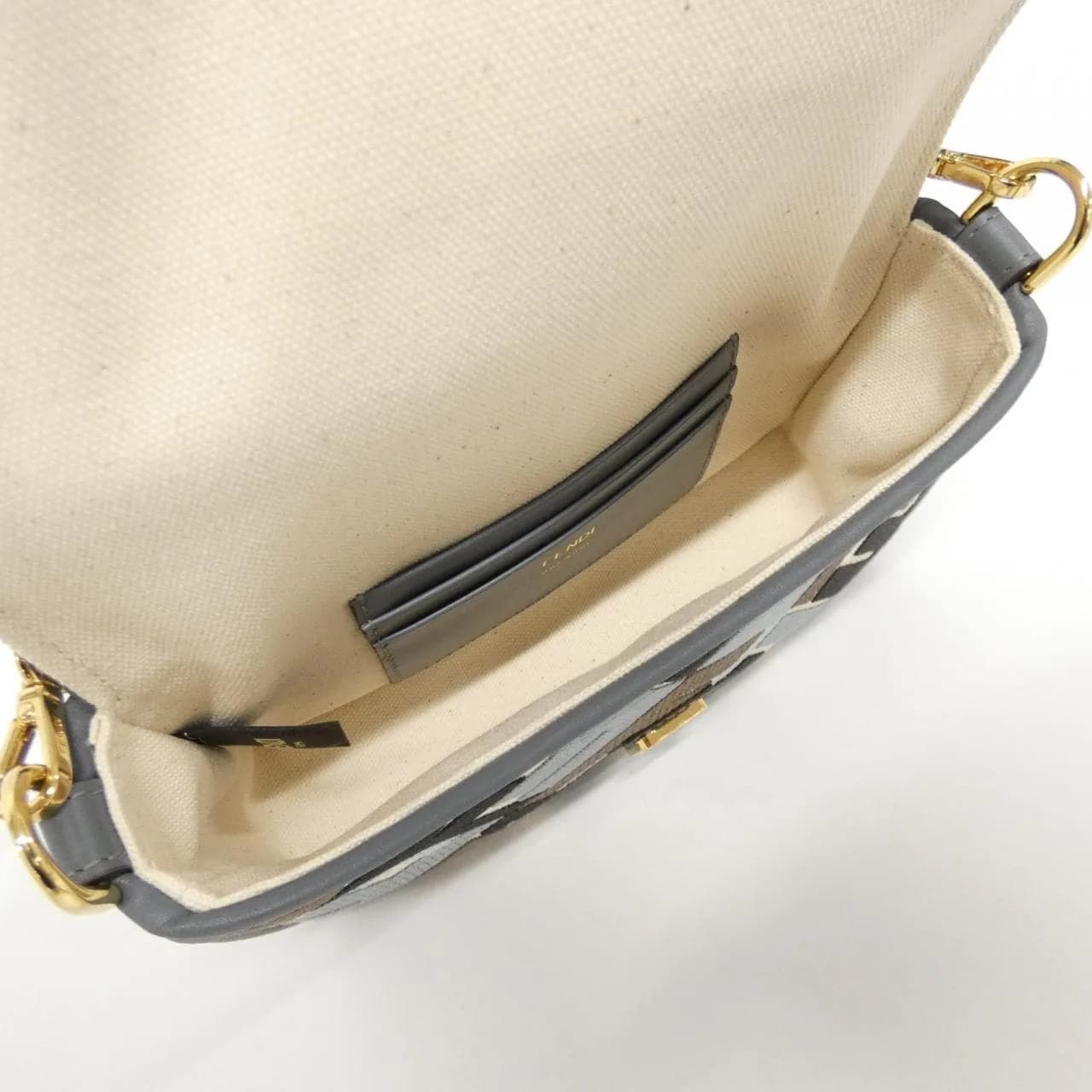 FENDI Baguette 8BS017 ARC2 Handbag Canvas