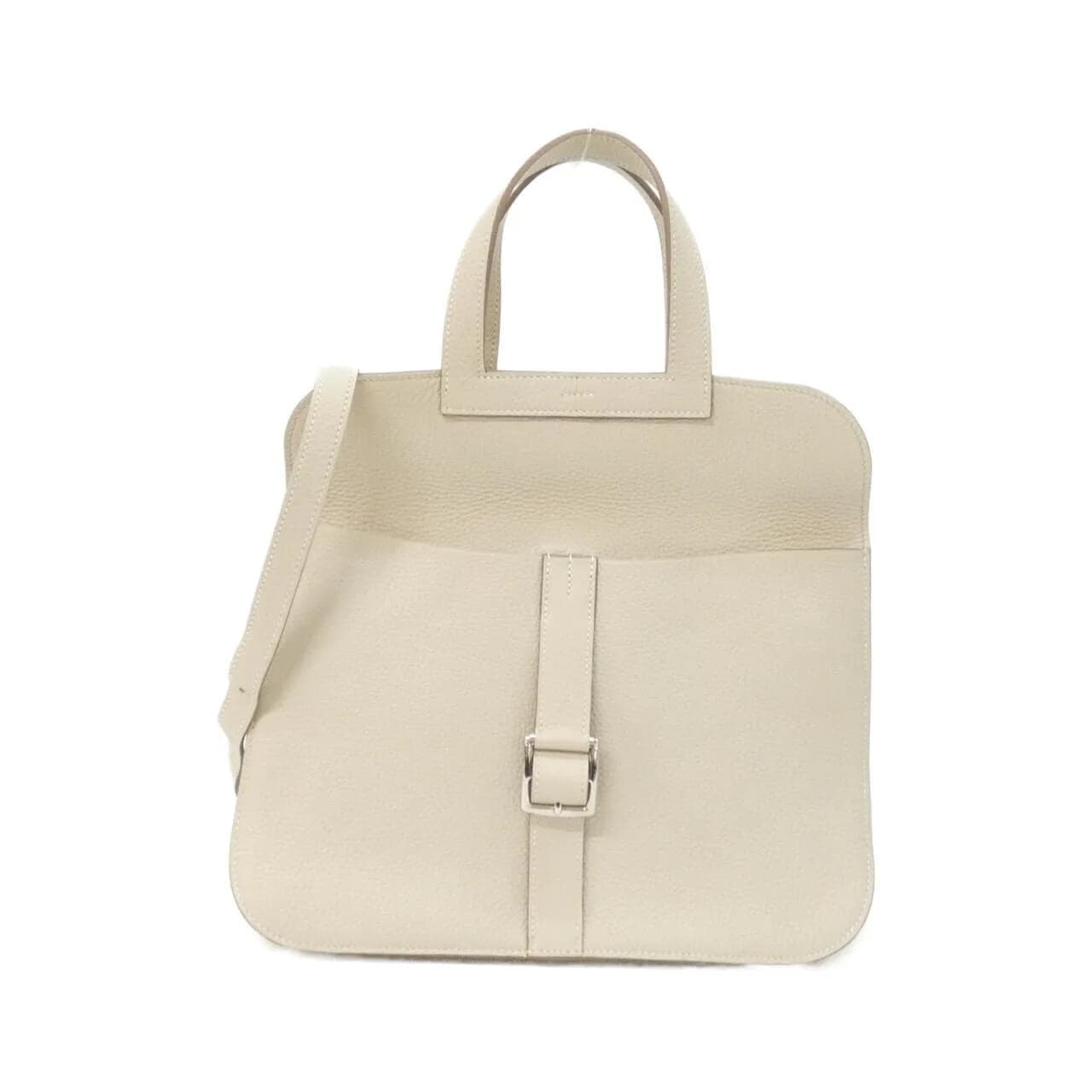 HERMES Halzan 070428CK Handbag Clemence