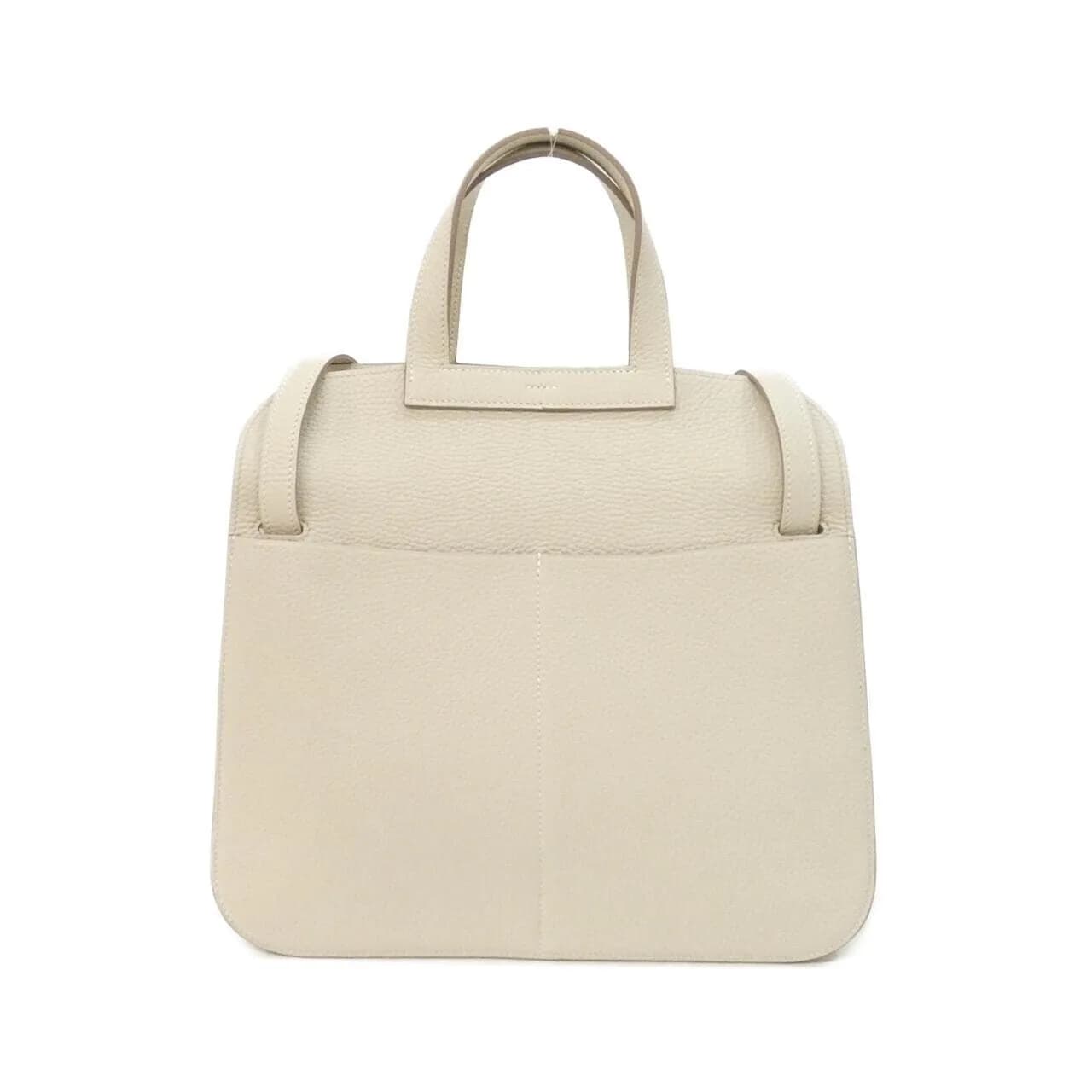 HERMES Halzan 070428CK Handbag Clemence